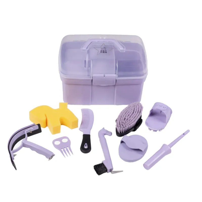 QHP Pony Power Grooming Box - Lavender